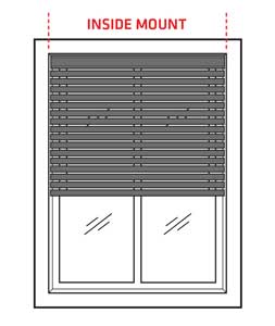 Inside Mount for window blinds and shades