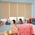 Cordless child-safe roller shades in children\'s room