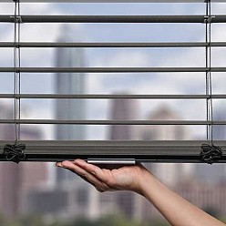 Cordless lift system for aluminum mini blinds
