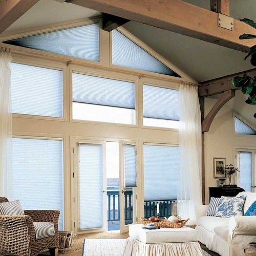 Cellular Shades in triangle windows