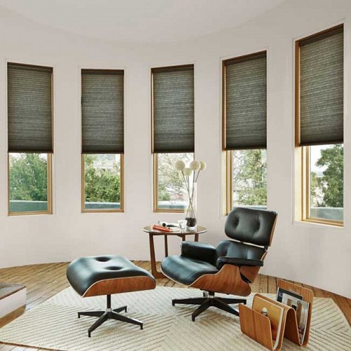 Cellular shades in bottom-up position