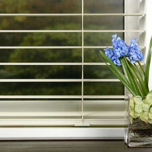 One-inch view-through Mini Blinds