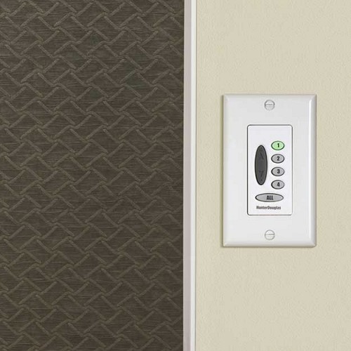 Simple wall-mounted switch for motorized shades
