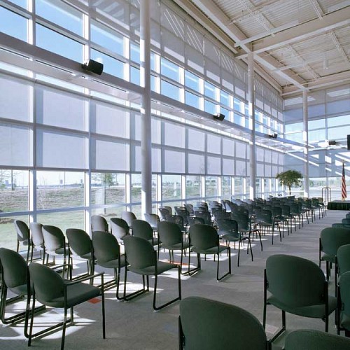 Motorization is ideal for large spans or out-of-re...